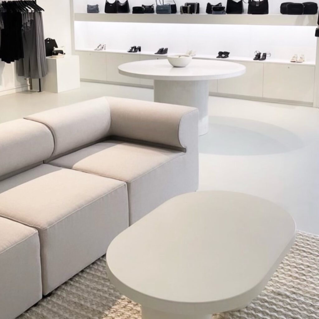 Classic White Oval Coffee Table