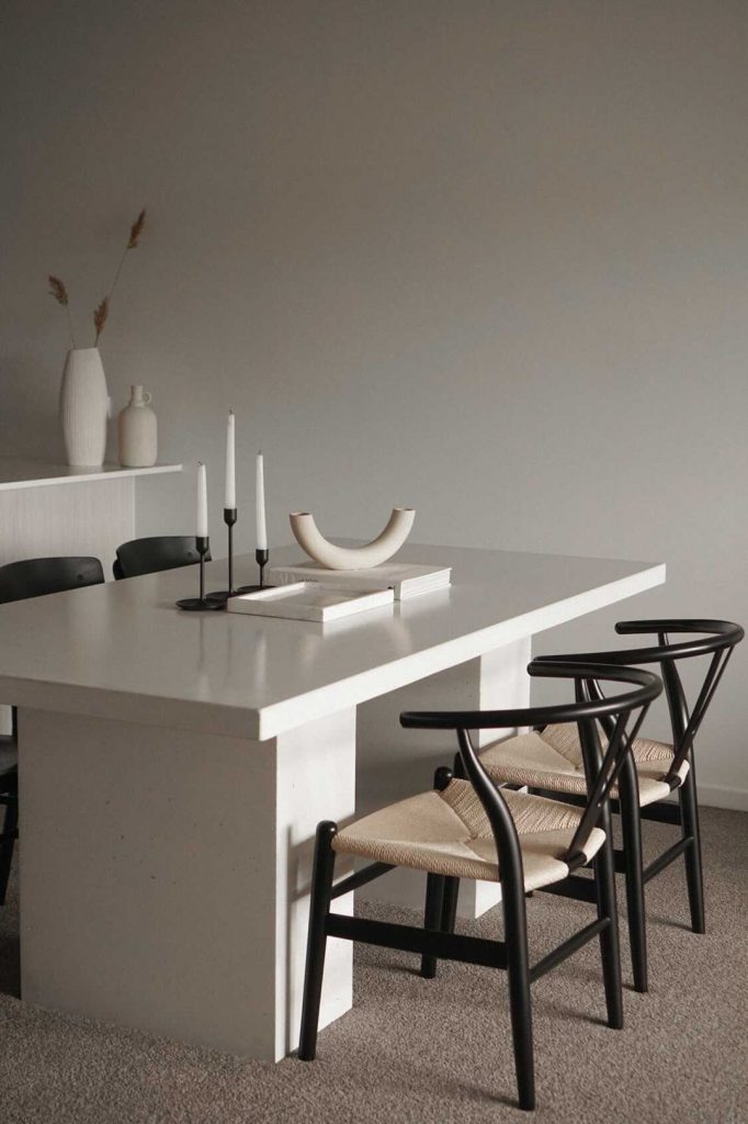 Classic White Rectangle Table