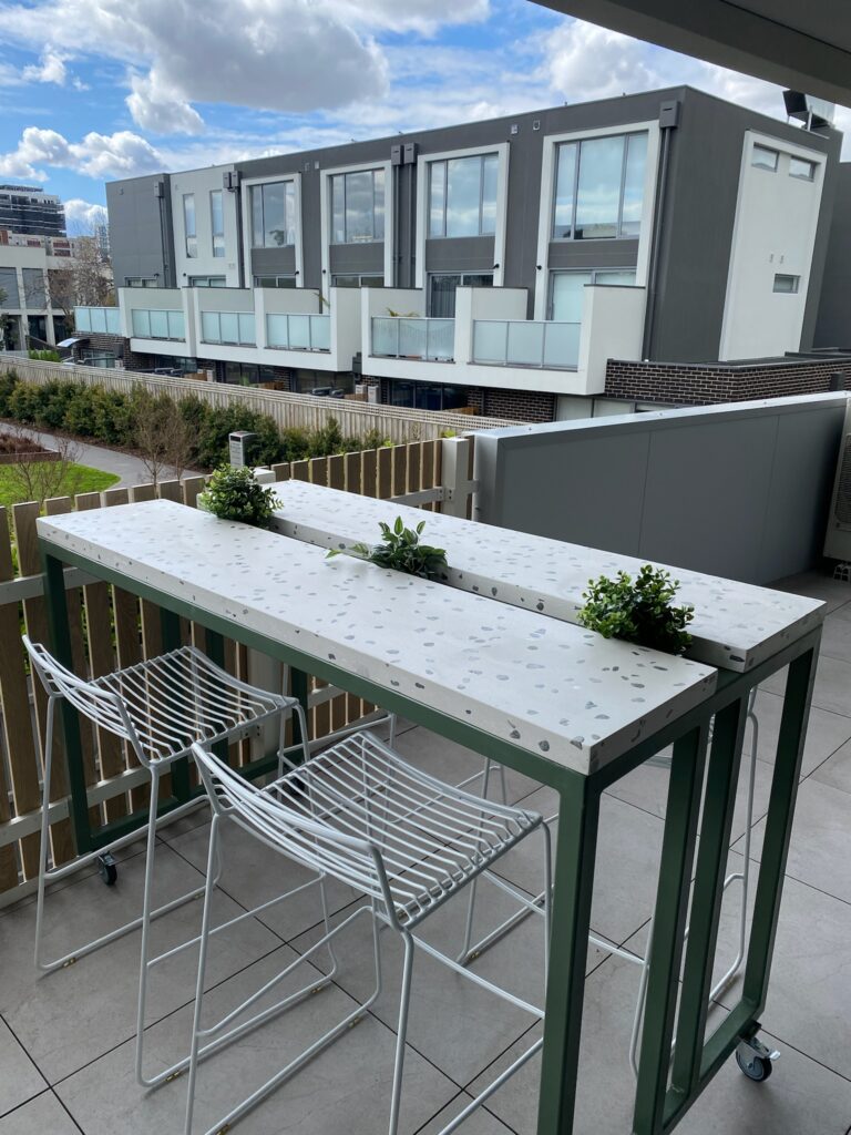 The Dublin Terrazzo Outdoor Dining Plant Table